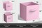 Sorbus 6 Pack 13 Inch Foldable Storage Cubes with Handles- for Organizing Home, Shelves, Nursery, Playroom, Closet and More